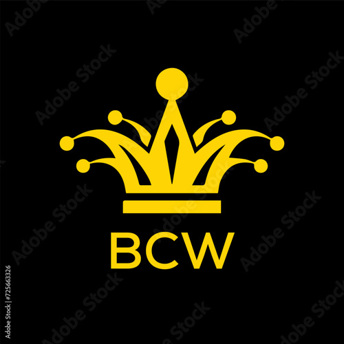 BCW  logo design template vector. BCW Business abstract connection vector logo. BCW icon circle logotype.
 photo