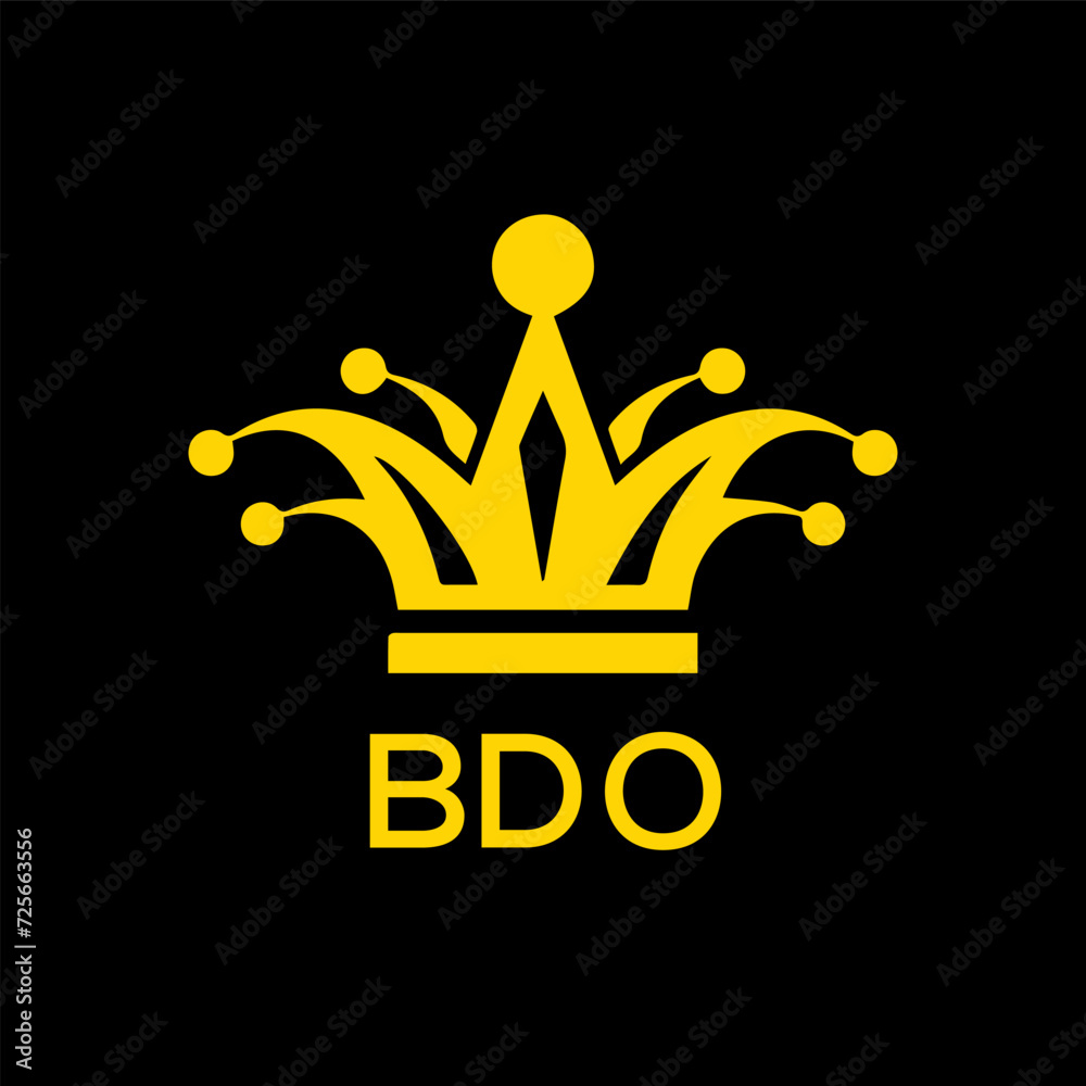 BDO logo design template vector. BDO Business abstract connection ...