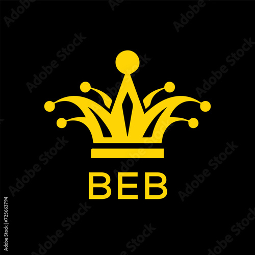 BEB   logo design template vector. BEB  Business abstract connection vector logo. BEB  icon circle logotype.
 photo