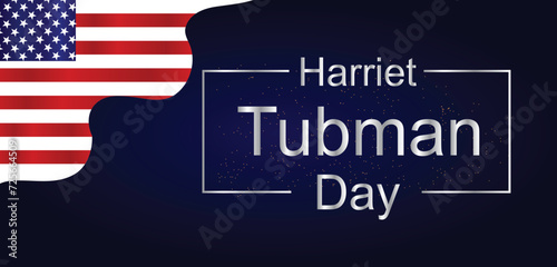 Harriet Tubman Day Text illustration Design photo