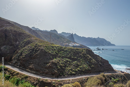 Beach Benijo and Taganana village on Tenerife photo