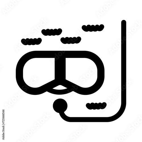 Snorkeling Vector Icon