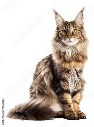 A Maine Coon in an active pose © Anthony