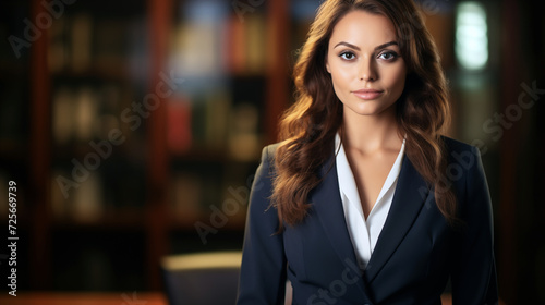 Female lawyer in the law firm