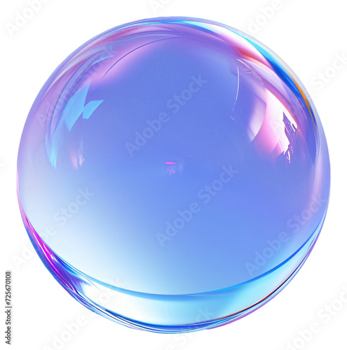 A blue bubble ball.