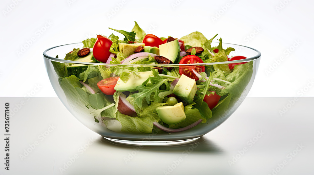 Salad isolated on white background Salad isolated on white background