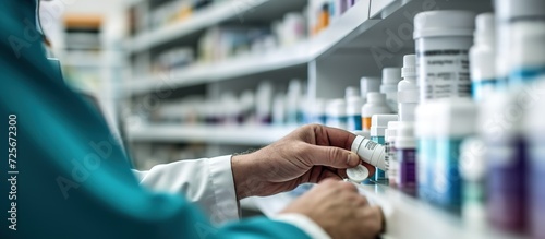 a pharmacist prepares medicine for a patient