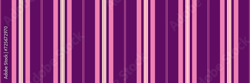 Silk pattern stripe texture, content lines vertical textile. Sew fabric seamless vector background in pink and purple colors.