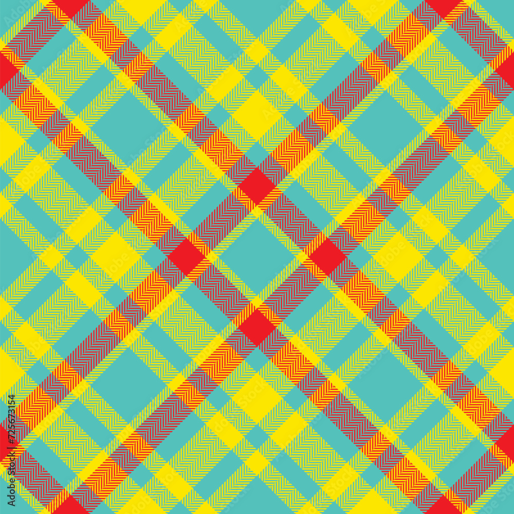 Plaid pattern vector. Check fabric texture. Seamless textile design for clothes, paper print.