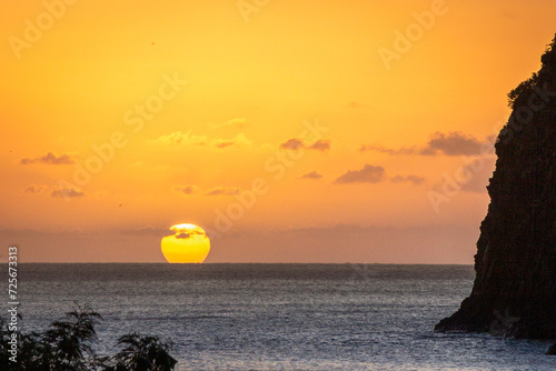 sunset on the beach