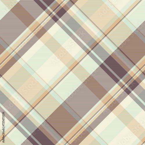 Style texture fabric check, africa vector plaid background. November pattern textile seamless tartan in light and beige colors.