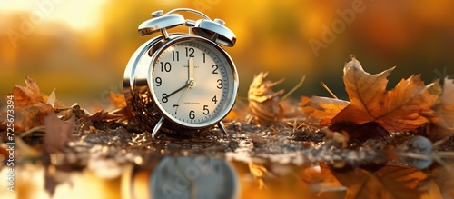 the alarm clock sounds in autumn
