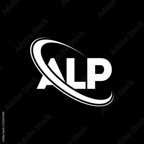 ALP logo. ALP letter. ALP letter logo design. Initials ALP logo linked with circle and uppercase monogram logo. ALP typography for technology, business and real estate brand.