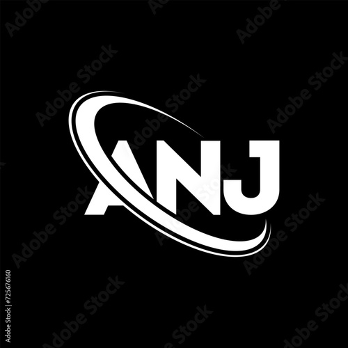 Free Download ANJ logo. ANJ letter. ANJ letter logo design. Initials ANJ logo linked with circle and uppercase monogram logo. ANJ typography for technology, business and real estate brand. - GFXLoad