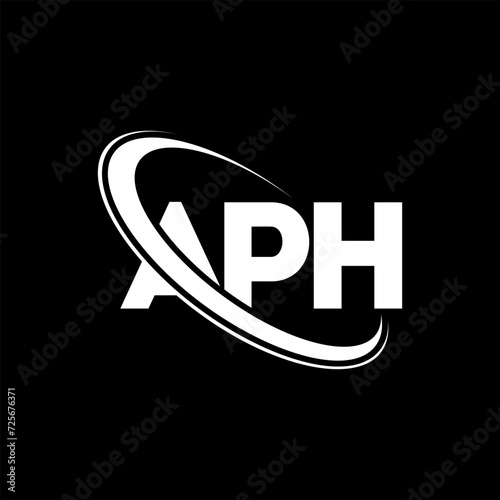APH logo. APH letter. APH letter logo design. Initials APH logo linked with circle and uppercase monogram logo. APH typography for technology, business and real estate brand.