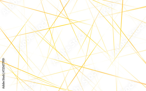 Chaotic abstract line background. Random geometric line seamless pattern. Yellow random diagonal line