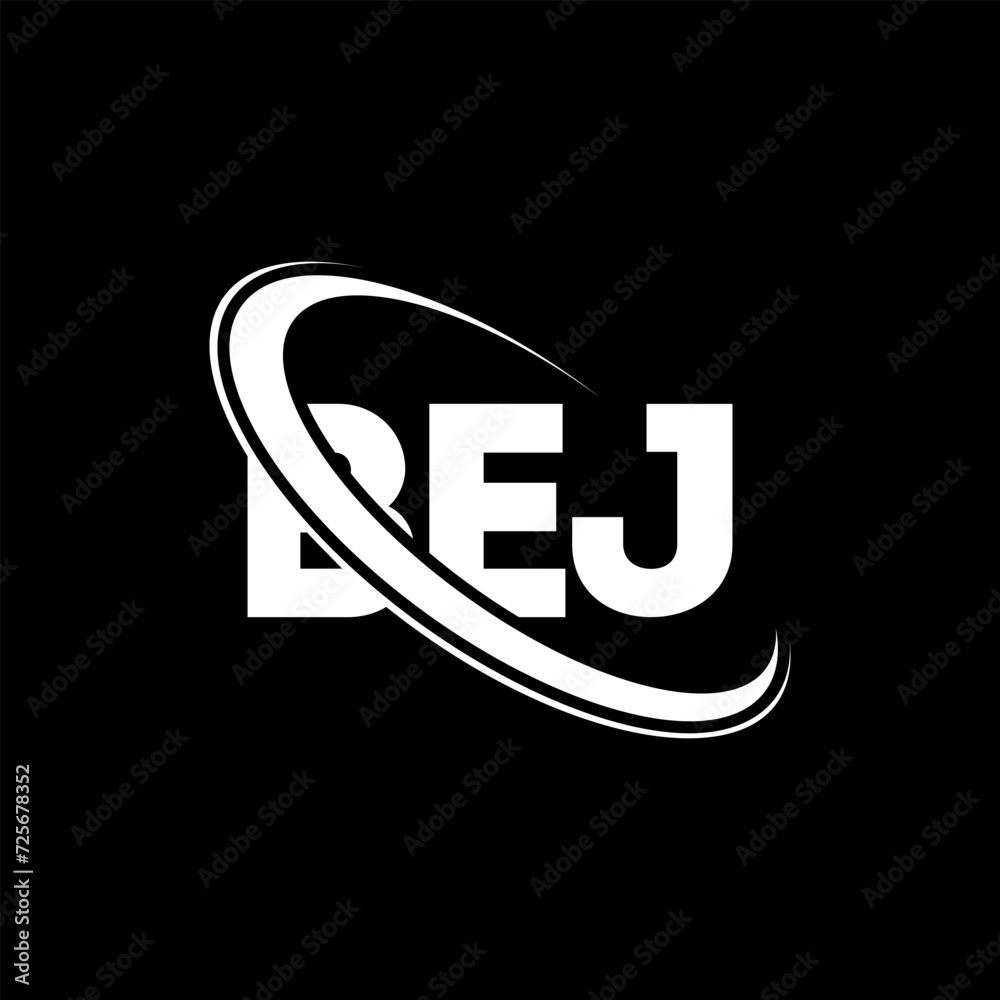 BEJ logo. BEJ letter. BEJ letter logo design. Initials BEJ logo linked with circle and uppercase monogram logo. BEJ typography for technology, business and real estate brand.