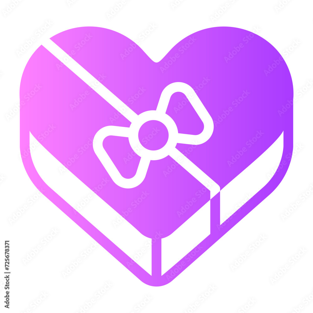 heart box gradient icon