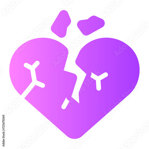 heartbreak gradient icon
