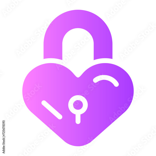 padlock gradient icon