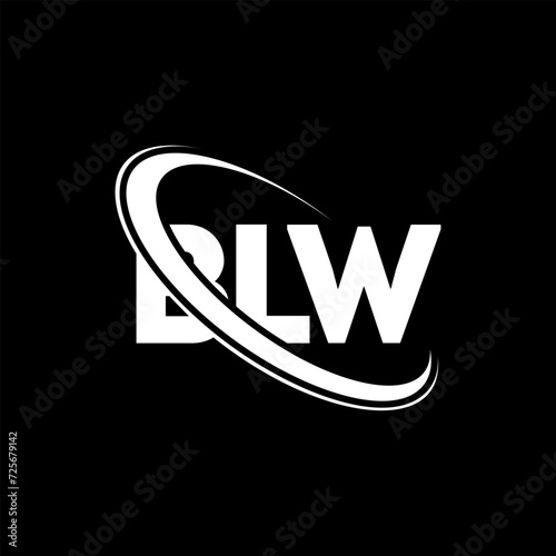 BLW logo. BLW letter. BLW letter logo design. Initials BLW logo linked with circle and uppercase monogram logo. BLW typography for technology, business and real estate brand.