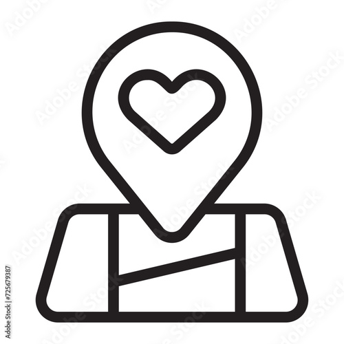 location line icon