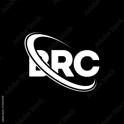 BRC logo. BRC letter. BRC letter logo design. Initials BRC logo linked with circle and uppercase monogram logo. BRC typography for technology, business and real estate brand.