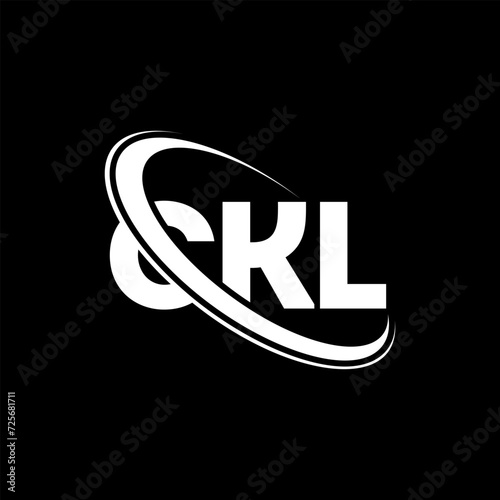 CKL logo. CKL letter. CKL letter logo design. Initials CKL logo linked with circle and uppercase monogram logo. CKL typography for technology, business and real estate brand. photo