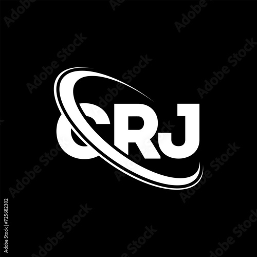 CRJ logo. CRJ letter. CRJ letter logo design. Initials CRJ logo linked with circle and uppercase monogram logo. CRJ typography for technology, business and real estate brand.