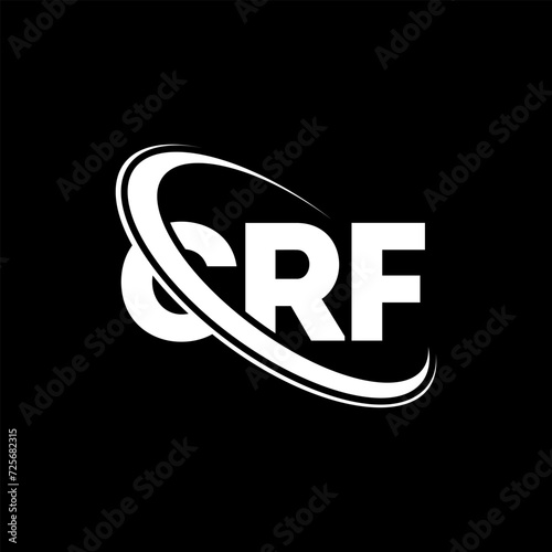 CRF logo. CRF letter. CRF letter logo design. Initials CRF logo linked with circle and uppercase monogram logo. CRF typography for technology, business and real estate brand.