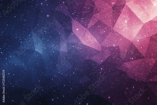 Blue and purple geometric sky background Generative AI