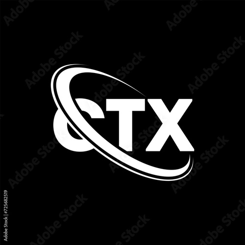 CTX logo. CTX letter. CTX letter logo design. Initials CTX logo linked with circle and uppercase monogram logo. CTX typography for technology, business and real estate brand.