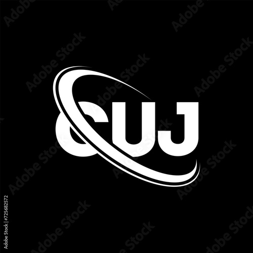 CUJ logo. CUJ letter. CUJ letter logo design. Initials CUJ logo linked with circle and uppercase monogram logo. CUJ typography for technology, business and real estate brand.