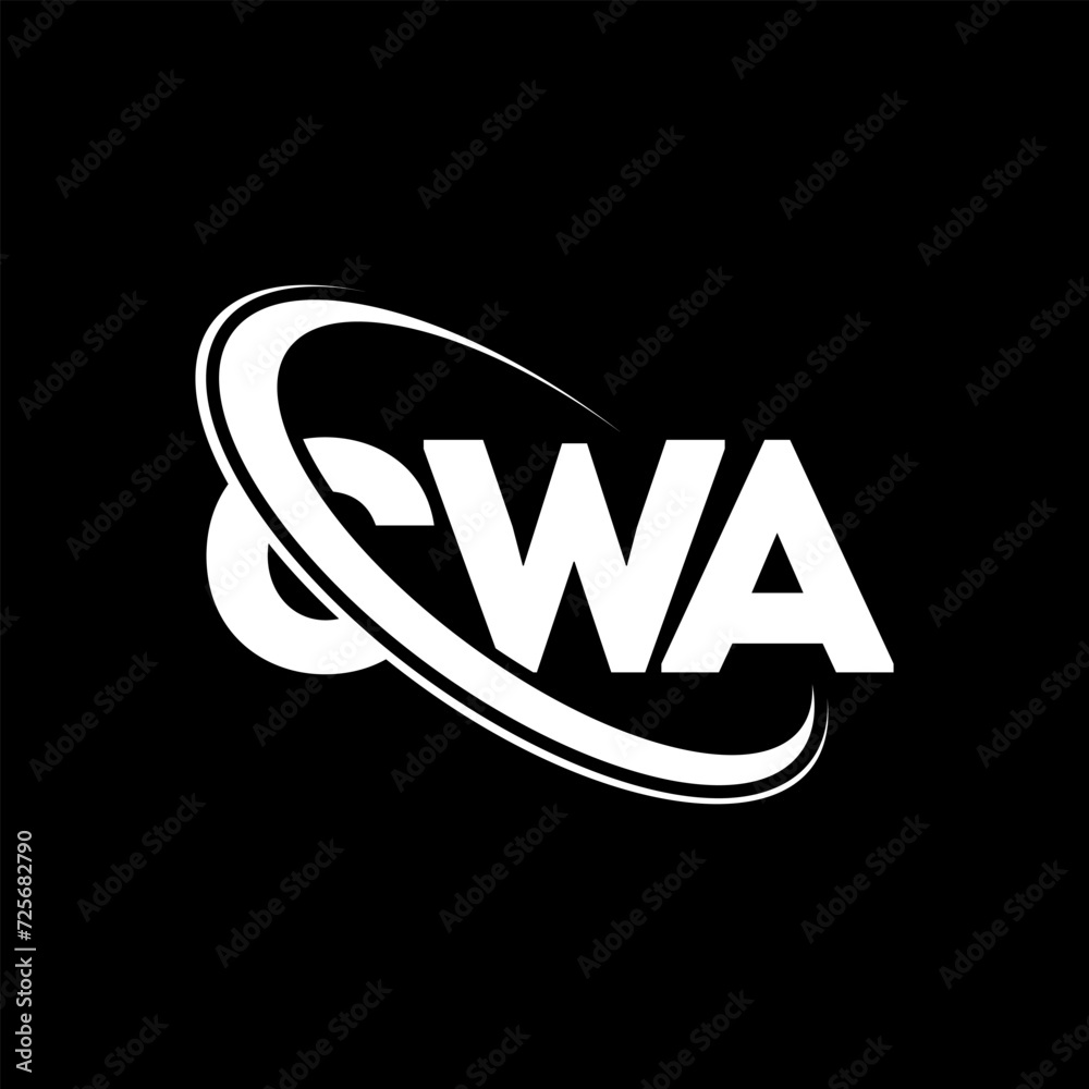 CWA logo. CWA letter. CWA letter logo design. Initials CWA logo linked with circle and uppercase monogram logo. CWA typography for technology, business and real estate brand. CWA logo. CWA letter. CWA letter logo design. Initials CWA logo linked with circle and uppercase monogram logo. CWA typography for technology, business and real estate brand.
