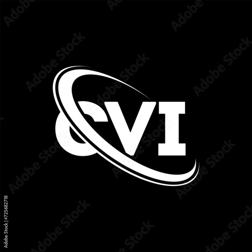 CVI logo. CVI letter. CVI letter logo design. Initials CVI logo linked with circle and uppercase monogram logo. CVI typography for technology, business and real estate brand. photo