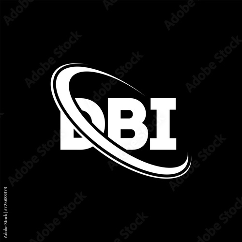 DBI logo. DBI letter. DBI letter logo design. Intitials DBI logo linked with circle and uppercase monogram logo. DBI typography for technology, business and real estate brand. photo