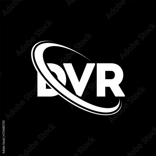 DVR logo. DVR letter. DVR letter logo design. Initials DVR logo linked with circle and uppercase monogram logo. DVR typography for technology, business and real estate brand.