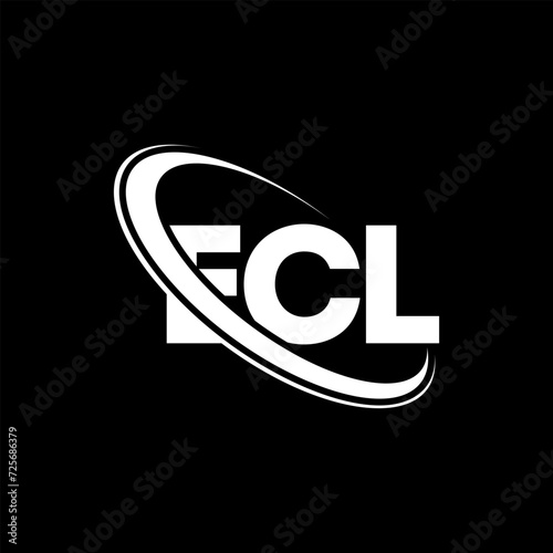 ECL logo. ECL letter. ECL letter logo design. Intitials ECL logo linked with circle and uppercase monogram logo. ECL typography for technology, business and real estate brand.