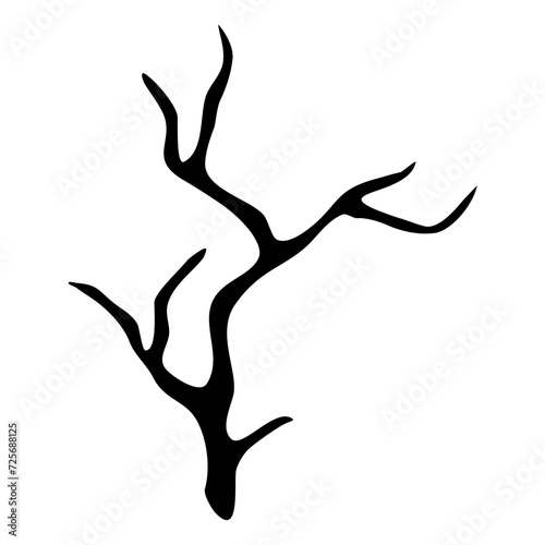 Tree Branch Silhouette Illustration 