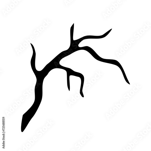 Tree Branch Silhouette Illustration 