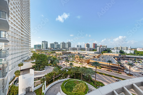 Balcony views over Miami Beach Florida