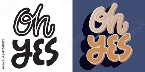 Cute hand drawn doodle lettering postcard, lettering print t-shirt design, 100% vector design.