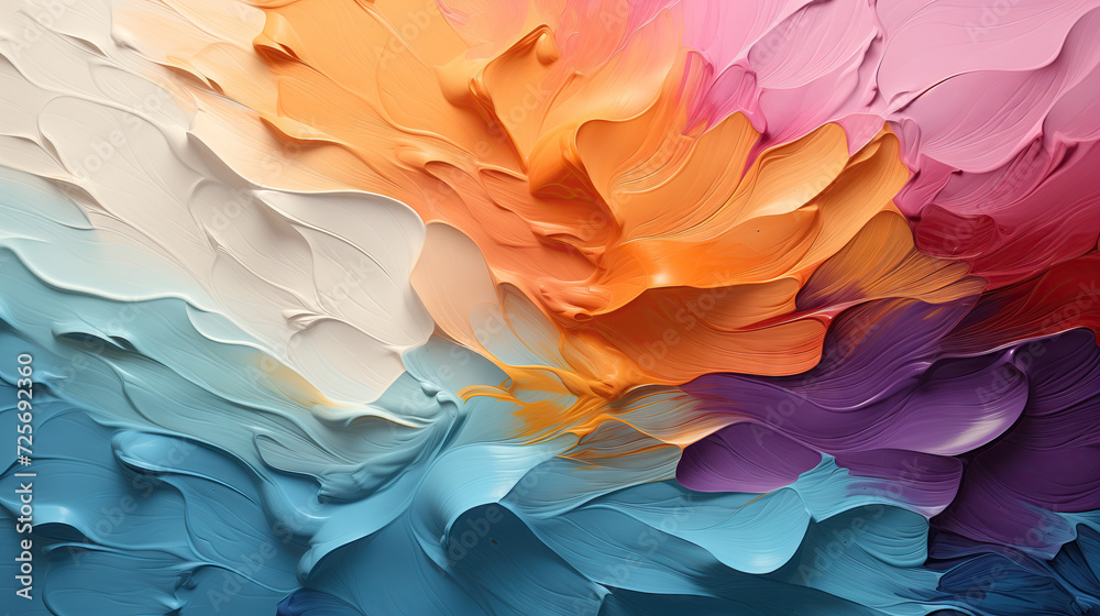 Colored strokes of paint. Abstract background