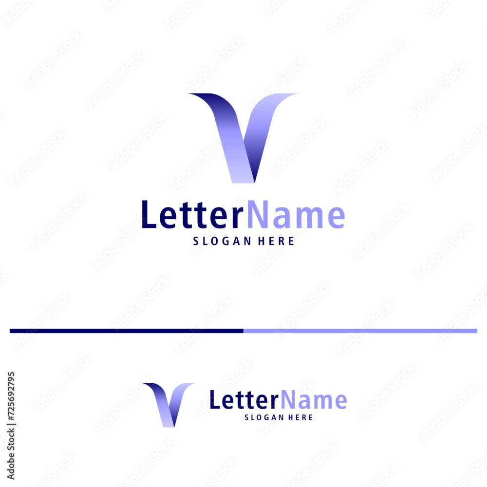 Modern letter V logo design vector. Creative V logo concepts template Modern letter V logo design vector. Creative V logo concepts template