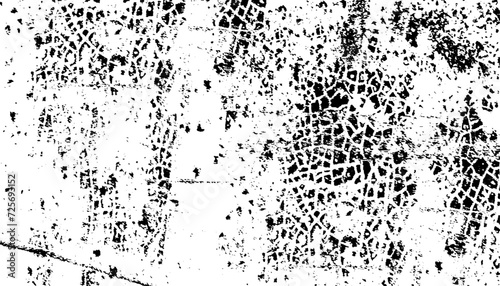 Wallpaper Mural Texture grunge. Black and white monochrome pattern with ink spots, lines, cracks, chips. Abstract vintage dark background Torontodigital.ca