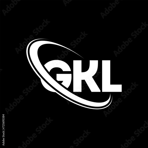 GKL logo. GKL letter. GKL letter logo design. Initials GKL logo linked with circle and uppercase monogram logo. GKL typography for technology, business and real estate brand.