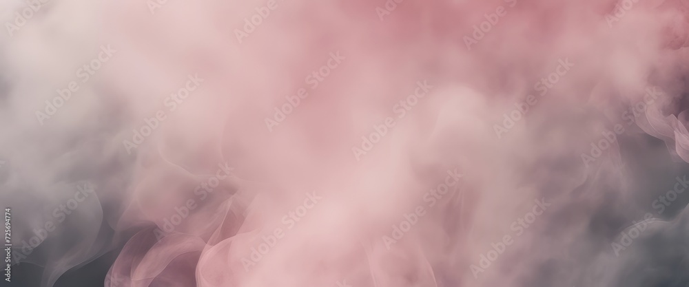 Naklejka premium Grain wet grain watercolor paper texture light and shadow painting blot. Abstract smoke pink nacre