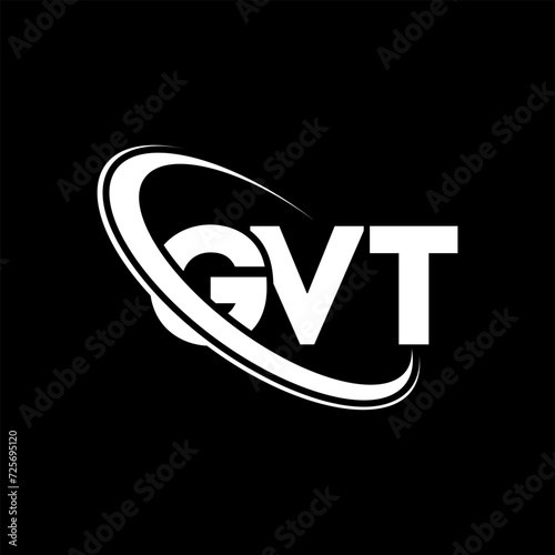 GVT logo. GVT letter. GVT letter logo design. Initials GVT logo linked with circle and uppercase monogram logo. GVT typography for technology, business and real estate brand.