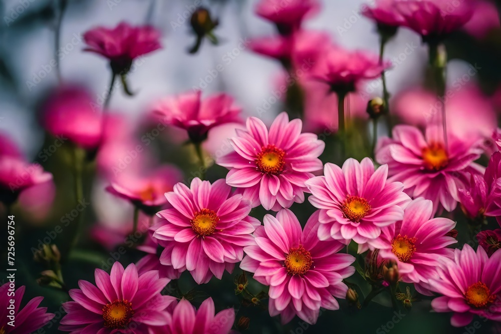 pink flowers in the garden