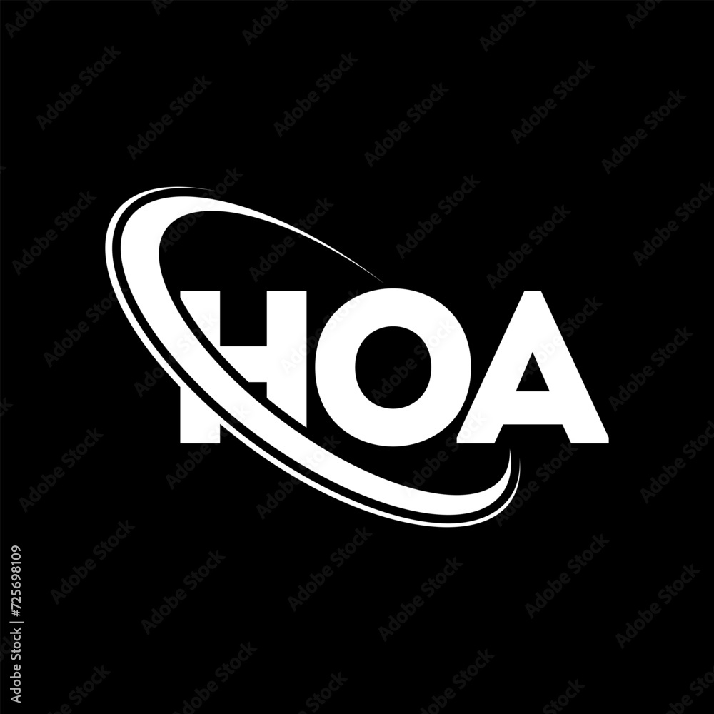 HOA logo. HOA letter. HOA letter logo design. Initials HOA logo linked with circle and uppercase monogram logo. HOA typography for technology, business and real estate brand. HOA logo. HOA letter. HOA letter logo design. Initials HOA logo linked with circle and uppercase monogram logo. HOA typography for technology, business and real estate brand.